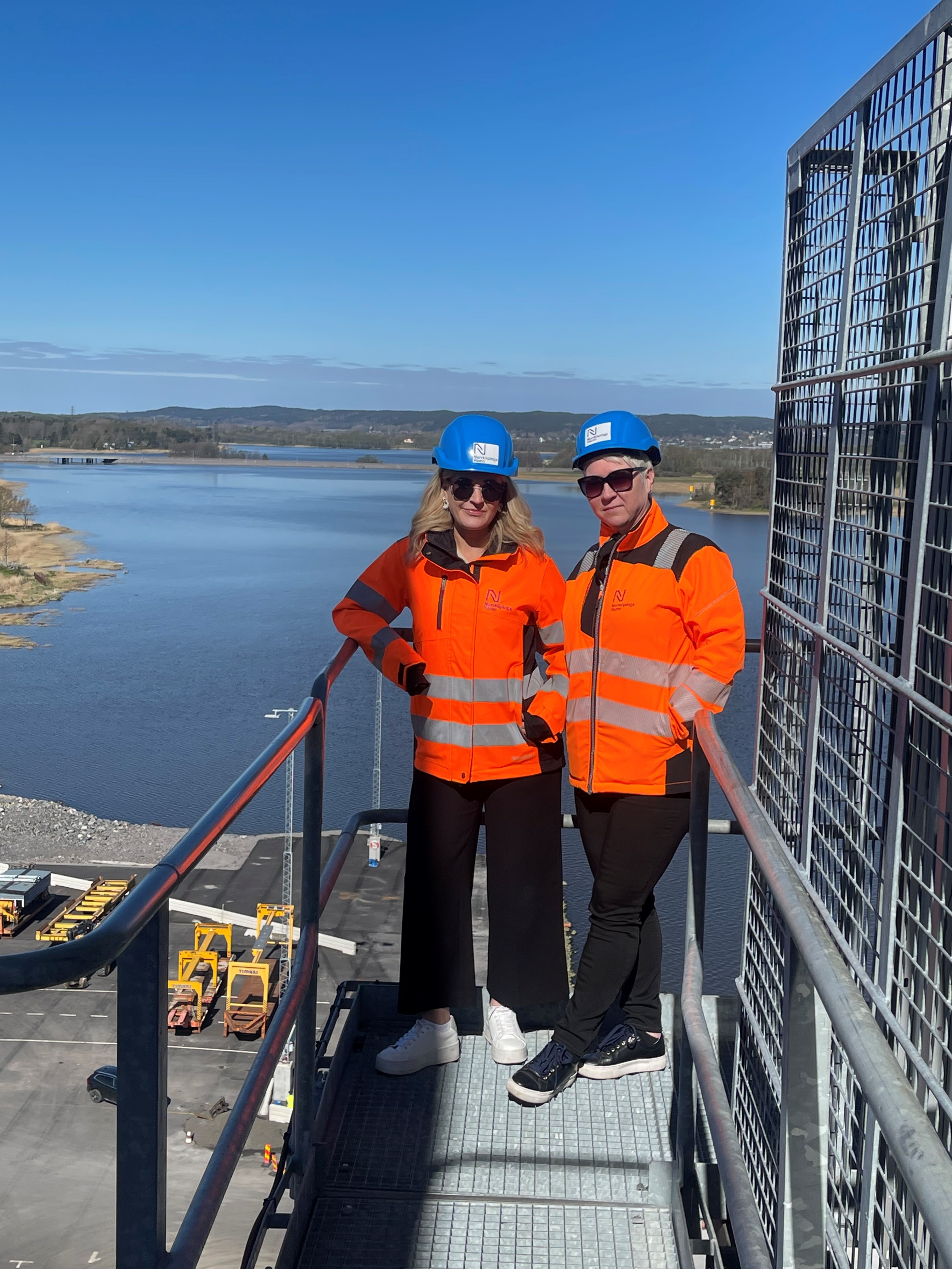 Cathrin Merino och Minna Rahko från Transportföretagen.