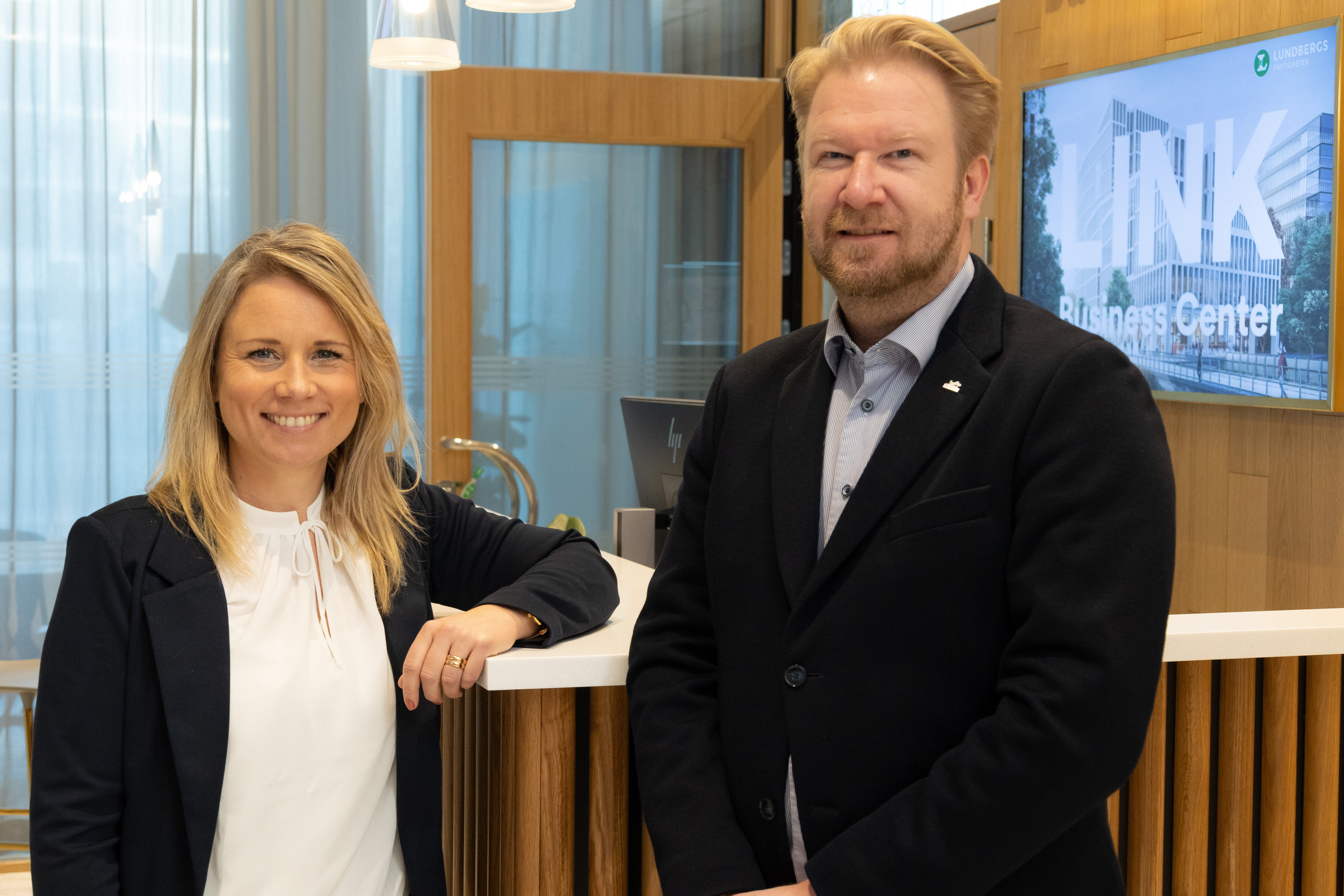 Maria Björk Hummelgren och Simon Helmér Östsvenska Handelskammaren